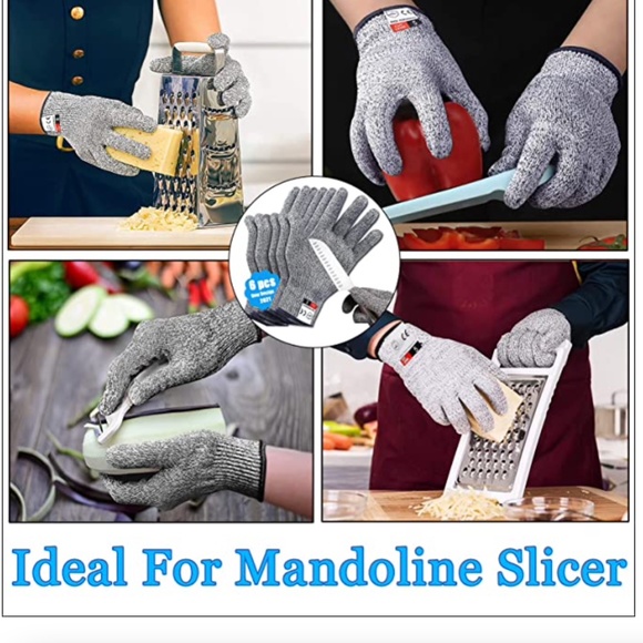 NEW Cut Resistant Gloves with Upgraded Safety (3 Pair Set) Size Medium - Picture 6 of 6